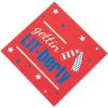 Fun Express – Patriotic Drinking Saying Napkins for Fourth of July – Party Supplies – Print Tableware – Print Napkins – Fourth of July – 50 Pieces