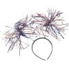 Fun Express – Patriotic Tinsel Head Boppers 1 pc for Fourth of July – Apparel Accessories – Hats – Head Boppers – Fourth of July – 1 Piece Multicolored