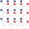 Fun Express – Red/Blue Star Head Boppers For Fourth of July – Apparel Accessories – Hats – Head Boppers – Fourth of July – 12 Pieces