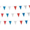 Fun Express – Red/white/blue Pennant Banner (100ft) for Fourth of July – Party Decor – Hanging Decor – Pennants – Fourth of July – 1 Piece