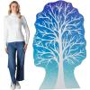 Fun Express 43 1/2″ x 5 Ft. 10 1/2″ White Winter Tree Cardboard Cutout Stand-Up