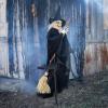 Fun Express 6 Ft. Lifesize Flying Witch Outdoor Animated Prop