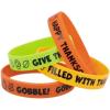 Fun Express 7 1/4″ circ. Happy Thanksgiving Silicone Bracelets – 24 Pc.