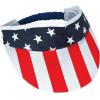 Fun Express American Flag Stars and Stripes Visors (set of 12) Fourth of July Party Supplies