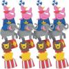 Fun Express Circus Animals Magnet Craft Kit – Craft Kits – 12 Pieces