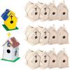 Fun Express DIY Church Birdhouse Craft Kits for Kids Ages 8-12 – Wooden Bird Houses to Paint 12 Pack | Unfinished Wood Crafts for Spring & Summer | Bulk Party Favors for Classroom & Camp Projects