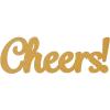 Fun Express Large Glitter Cheers Foam Sign – Sparkling Party Décor for Weddings Birthdays Celebrations – Bold Eye-Catching Design Lightweight Easy Hang – Bars Photo Booths Event Backdrops – 1 Piece