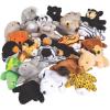 Fun Express Mini Zoo Stuffed Animal Assortment | 50 Count | Christmas Favors Giveaways Rewards Gifts Kid’s Birthday Vacation Bible School Halloween Carnival – VBS Vacation Bible School Supplies/Decor
