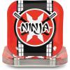 Fun Express Ninja Warrior Party Samurai Swords Square Paper Dessert Plates – Multicolor Disposable Dessert Karate Theme Plates – Decorations for Boys Birthday – Party Supplies – 8 Pieces