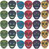 Sugar Skull Temporary Tattoos – Day of the Day and Halloween Accessories – 72 Pieces