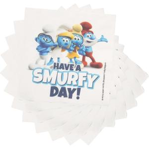 6 1/2″ Bulk 50 piece Smurfs Party Character Disposable Luncheon Napkins