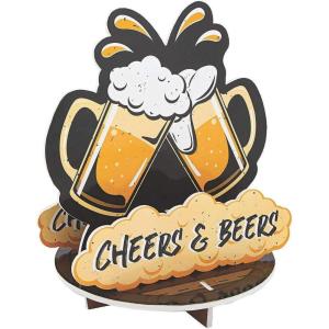 BEER SLOTTED CENTERPIECE – Party Decor – 1 Piece