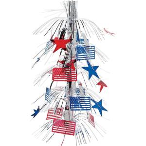 Fun Express – Patriotic Flag Centerpiece for Fourth of July – Party Decor – General Decor – Centerpieces – Fourth of July – 1 Piece