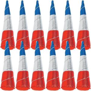 Fun Express – Patriotic Unicorn Horn Headbands for Fourth of July – Apparel Accessories – Hats – Head Boppers – Fourth of July – 12 Pieces