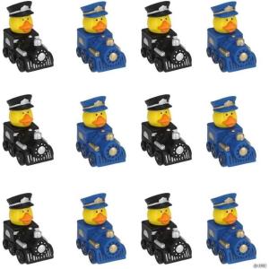 Fun Express 2 1/4″ Train-Shaped Conductor Rubber Ducks – 12 Pieces