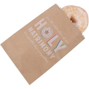 Fun Express Holy Matrimony Wedding Donut Treat Bags – Reception Party Supplies – 50 Pieces