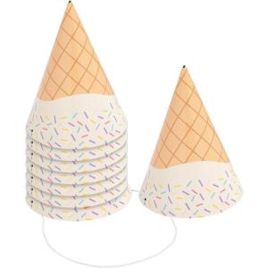 Fun Express Ice Cream Cone Party Hats – 8 Pieces