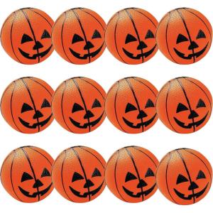 Fun Express Jack O Lantern Pumpkin Basketballs (Set of 12) Halloween Toys