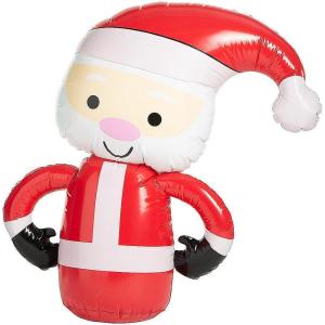 Fun Express Large Inflatable Santa Decoration – Christmas Parties Holiday Celebrations & Seasonal Decor – Durable Vinyl for Indoor & Outdoor Use – Inflated Size 48” Fun Toy for Kids & Family – 1 Piece