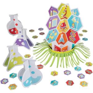 Fun Express Science Party Decoration Kit – Colorful Birthday Decor for Science -Themed Events – Perfect for Kids Parties and Celebrations Includes Table Decor and Accessories – 25 Pieces