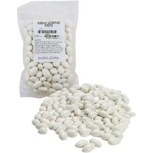 Jordan Almonds (1 pound bulk bag) Delicious Candy Nuts for Parties, Weddings and more (Light Blue)(White)