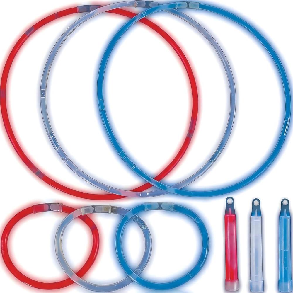 image:imageFun Express 75Pc Patriotic Value Glow  Patriotic Decoration for 4th of July Memorial Day amp USA Events