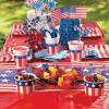 Fun Express – Paper Usa Flags On Sticks (4 1/2″ X 3″) for Fourth of July – Party Decor – General Decor – Flags – Fourth of July – 144 Pieces