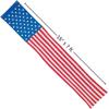 Fun Express – Traditional Patriotic Pillar Bunting for Fourth of July – Home Decor – Outdoor – Banners & Windsocks & Flags – Fourth of July – 1 Piece