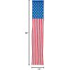 Fun Express – Traditional Patriotic Pillar Bunting for Fourth of July – Home Decor – Outdoor – Banners & Windsocks & Flags – Fourth of July – 1 Piece