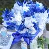 Fun Express 144 Pieces Blue Pinwheels, Child Abuse Awareness, 4th of July Parades, Party Supplies