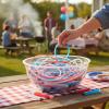 Fun Express 75Pc Patriotic Value Glow | Patriotic Decoration for 4th of July, Memorial Day & USA Events