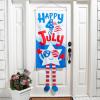 Patriotic “Happy 4th of July” Star Dangle-Leg Door Sign – (27″ x 68″) 1 Pc – Polyester Material- Ideal for Independence Day and National Celebrations