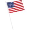 Fun Express – Polyester American Flag (4″ X 6″) for Fourth of July – Party Decor – General Decor – Flags – Fourth of July – 12 Pieces