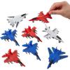 Fun Express – USA Fighter Jet Pullbacks for Fourth of July – Toys – Vehicles – Cars & Boats & Racers – Fourth of July – 12 Pieces