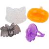 Fun Express Halloween Glitter Ring Asst – Jewelry – 48 Pieces