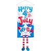 Patriotic “Happy 4th of July” Star Dangle-Leg Door Sign – (27″ x 68″) 1 Pc – Polyester Material- Ideal for Independence Day and National Celebrations