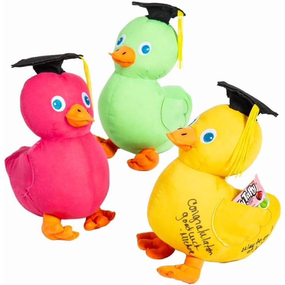 image:imageFun Express 7 34 x 9 Graduation Autograph Stuffed Duck with Cap