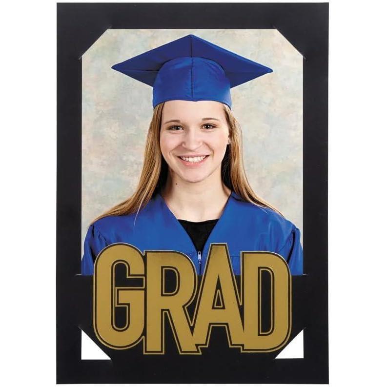 image:imageFun Express 7 x 5 Graduation Black Paper Photo Cards with Envelopes  24 Pc