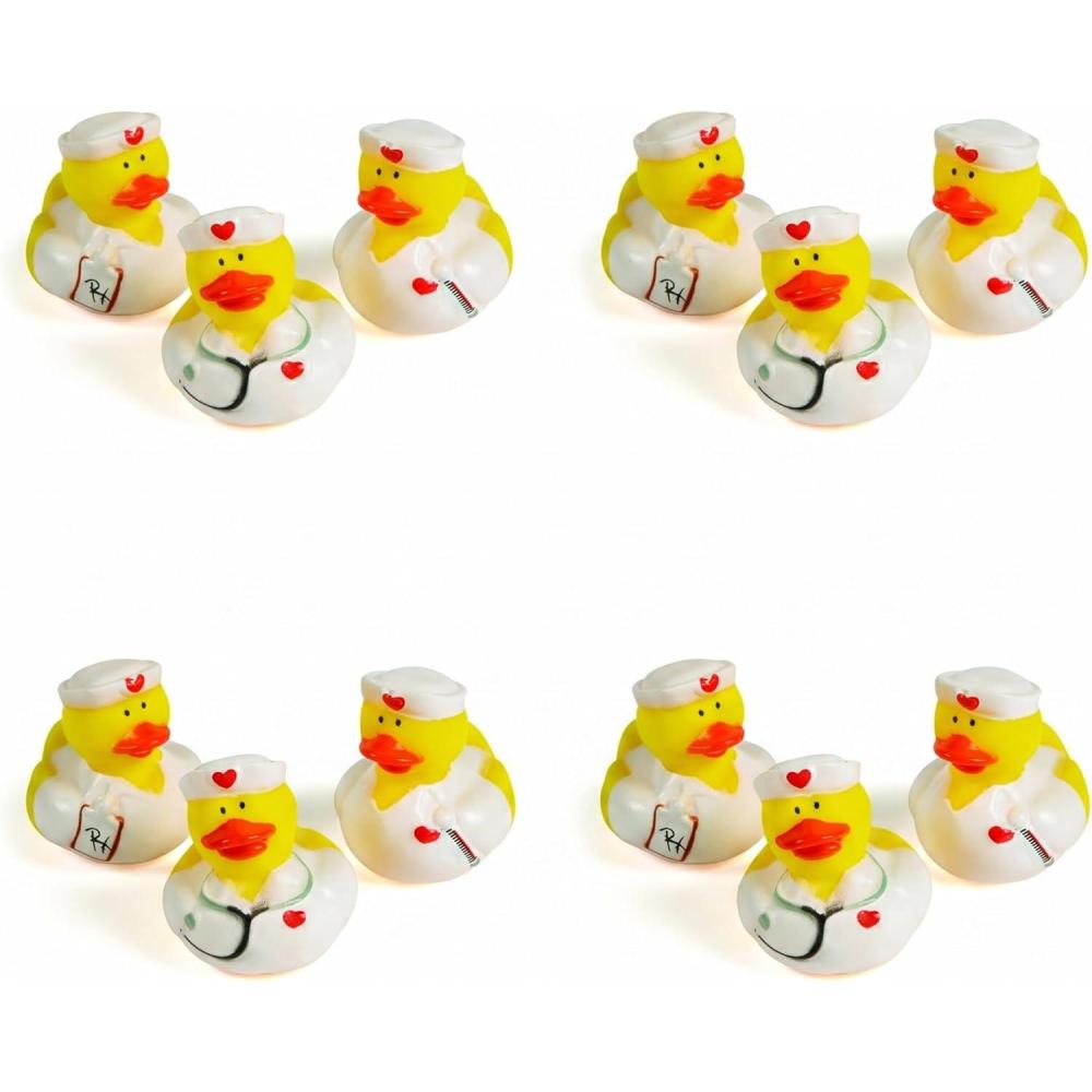 image:imageFun Express Nurse Rubber Ducks in Bulk 12 Pack  Mini Rubber Duckies for Women  Medical Assistant Gifts amp Pharmacy Technician  Nurse Week Gifts Bulk for Nursing Student Graduation