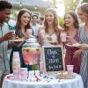 Fun Express 5 1/4″ 16 oz. Pink Congrats Graduation Disposable Paper Cups – 12 Ct.