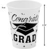 Fun Express CONGRATS GRAD WHITE 9OZ CUPS (25PC) – Party Supplies – 25 Pieces