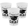 Fun Express CONGRATS GRAD WHITE 9OZ CUPS (25PC) – Party Supplies – 25 Pieces