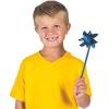 Fun Express Colorful Pinwheels Bulk Set of 36 – Blue and Silver Spinning Pinwheel Toys for Kids Birthday Party Decorations | Garden Party Favors for Outdoor Events, Graduations & Toddler Crafts