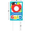 Fun Express Graduation Party Elementary Graduate Face Yard Sign – Graduation Party Decorations – Graduate Grad Waterproof Lawn Yard Signs – College High School Outdoor Lawn Decorations