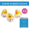 Fun Express Nurse Rubber Ducks in Bulk 12 Pack – Mini Rubber Duckies for Women | Medical Assistant Gifts & Pharmacy Technician | Nurse Week Gifts Bulk for Nursing Student Graduation