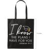 Fun Express Religious Graduation Black Tote Bags, 12 Pieces