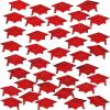 Fun Express – Red Graduation Hat Foil Confetti (2 Oz) for Graduation – Party Decor – General Decor – Confetti – 1 Piece