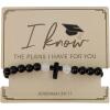 Fun Express 6 Pieces 2 3/4″ Religious Graduation Cross Bracelets on Handout Card for 6
