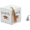 Fun Express Graduation Party White Favor Boxes with Gold Tassel, 25 Pieces