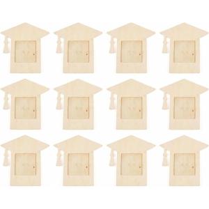 Do It Yourself Mortarboard Shaped Frames – Crafts for Kids and Fun Home Activities – Kids Craft for Graduation – 12 Pieces